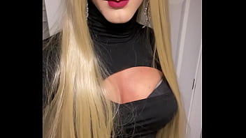 Preview 1 of Very Fat Lady Force For Sex - VERY HOT Blonde Crossdresser