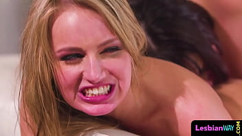 Preview 4 of Campire Cubby - Sapphic blonde lez pleasures pussy