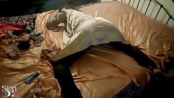Preview 1 of Selamsex Com - 1887 - Amateur Slut,  Zebra Satin Corset,  White Satin Panties,  Black Leather Pants,  Doggy Style,  Blowjob,  POV,  Ass Licking