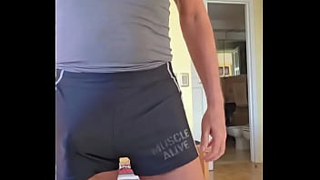 Preview 1 of Indian Girls Hot Pic - Bulges drive Pervy PapiFachero insane and I love how these grab my package! They are supposed to be for the gym,  but ther ...