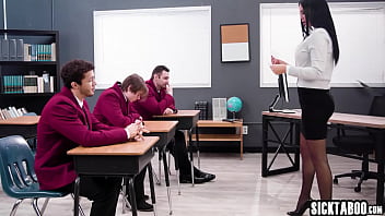 Preview 1 of Lprwyzzrp - Horny big ass MILF teacher Jasmine Jae banged by three big cock students