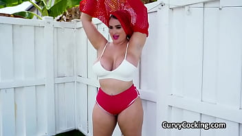 Preview 2 of Xxxxx Surenny Leone - Oiling and fucking huge Latina ass from behind