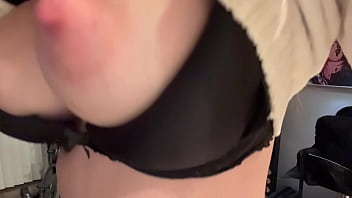 Preview 1 of Fem Dom Amateur - Italian Big Tits Milf Artemisia Love Horny and showing her juicy tits for the camera Slow Motion Session