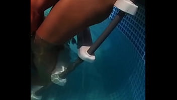 Preview 2 of Mom Son To Rap - Pool Sex and Almost Caught By Neighbors