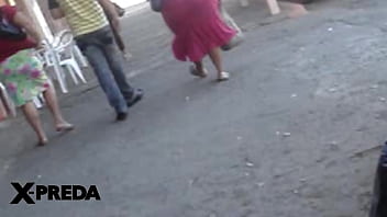 Preview 1 of Fail Fruit - Huge Butt Pink Dress Random Lady