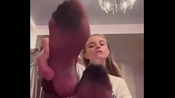 Preview 3 of Big Balak Cock Teen Girls - Feet in tights 10