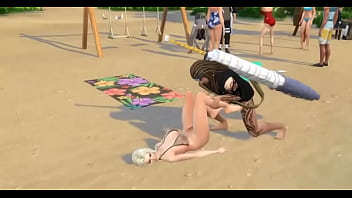 Preview 2 of 12sal Girls Sex - Lady Tsunade fucked in the ass double penetration by enemy ninjas on the beach Naruto Hentai
