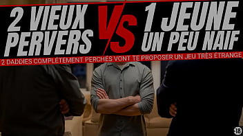 Preview 1 of Ragging On Boys - Tu vas jouer &agrave_ un jeu sexuel tr&egrave_s bizarre avec 2 daddies tr&egrave_s dominant