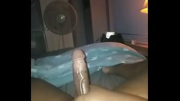 Preview 1 of Asian Big Tits Bouncing Ride - Stroking my cock bottoms Dm me