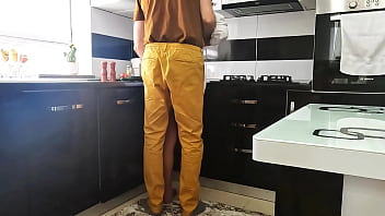 Preview 1 of Cute Finland - real amateur couple fucking passionately in the kitchen