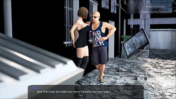 Preview 1 of Came Her - 54 - First date with my older busty stepsister (Dubbing - Milfy City)