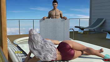 Preview 1 of Marina Matu - ABOVE THE CLOUDS #21 &bull_ Pleasuring her holes