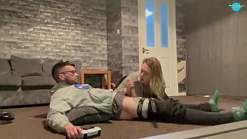 Preview 2 of Sara Vandella Mistress - Gaming and having My cock sucked...any &#039_s dream!!