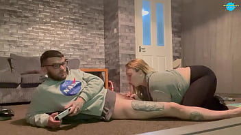 Preview 3 of Sara Vandella Mistress - Gaming and having My cock sucked...any &#039_s dream!!