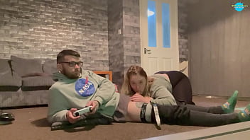 Preview 1 of Sara Vandella Mistress - Gaming and having My cock sucked...any &#039_s dream!!