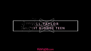 Preview 1 of Old Fat - American Teen Jill Taylor Fingers Shaved Pussy