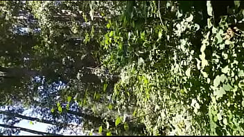 Preview 4 of A Su Esposa - walking naked at the river on public trails