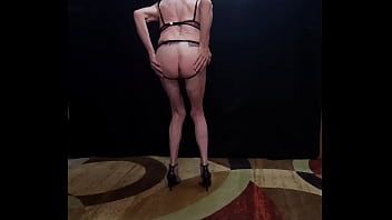 Preview 2 of Jav Porn Jav Porn Evli Sakso - Busy-Bottom in black lingerie exposing my little titties and soon to be naked