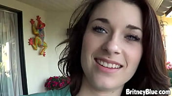 Preview 2 of Tulu Sex Vedios - Teen Britney Blue fucks her pussy with dildo