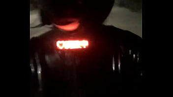 Preview 3 of Video De Jazmin Pinedo - Walk on street with electric shock in latex