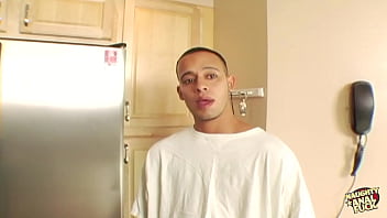 Preview 1 of Xxx Fucking Mom By Friend Boy - Blonde cutie Meghan Diamond deepthroats his cock before having passionate anal sex in the kitchen