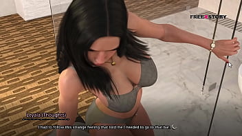 Preview 1 of Nougty America Ww Xx Video - The Seven Realms Scene 1 - Leyala Masturbates in shower by thinking the man she met