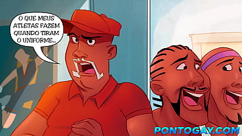 Preview 3 of Boy Cfn5 - Astros do Basquete - Quem tiver a rola maior vai comer o cu do outro