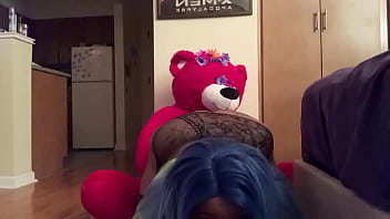Preview 2 of Solo Suck Pussy - Me Giving My Teddy A Lap Dance