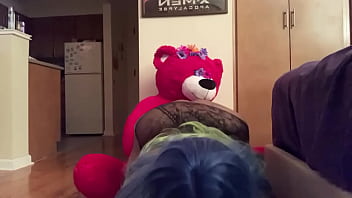 Preview 1 of Solo Suck Pussy - Me Giving My Teddy A Lap Dance