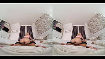 Preview 3 of Orgy On A Plane - Hot blonde babe takes care of your morning erection with a blowjob - Virtual Real Porn