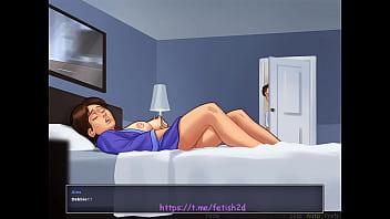 Preview 1 of Double Hole Fuck - step Son spying on - SummerTimeSaga.1