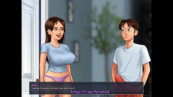 Preview 4 of Double Hole Fuck - step Son spying on - SummerTimeSaga.1