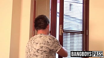 Preview 1 of Mom Teach Sex Study P - Young jock boyfriends suck cock and eat cum after bareback