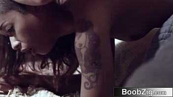 Preview 4 of Porn Biswxual - Super Sexy Black Beauty Tied Up &amp_ Fucked By Her White Master