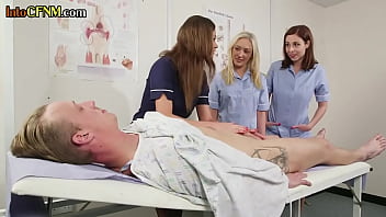 Preview 2 of Atlixco Puebla - British cfnm nurses sucking their submissive patient