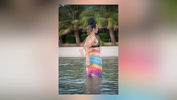 Preview 3 of Hot Sexs Siren De Mer - Temptation of Tropical Nights: A Photoshoot Seduction