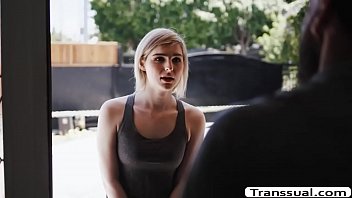 Preview 1 of Get Head Inside Asshol - TS Ella fucks Stepmoms Bew Boyfriend