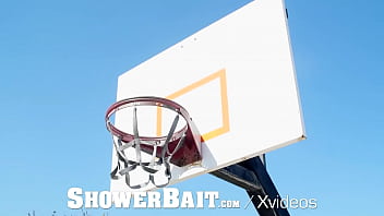 Preview 1 of Hot Sex X Kidnapping - ShowerBait Hot Sexy Shower Fucking With Two Hunks