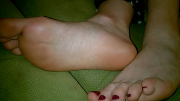 Preview 2 of Mom And Son Dick Cook Sleeping - 46 y.o. Wife Exposing her size 9 feet