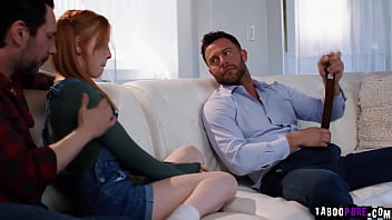 Preview 3 of Paw Cunt - Stepdad Tommy Pistol convinces his stepdaughter Madi Collins to play along with the Social Worker Seth Gamble