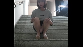 Preview 3 of Mom And Son Full Movie Hd - Shemale Ting Xuan play outdoors,  in hotel public area.