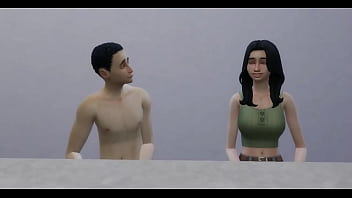 Preview 1 of Tube Videos Fizi - Hermanastros teniendo sexo duro a espaldas de su madrastra