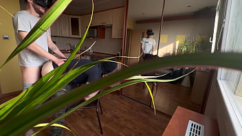Preview 2 of Porn Movie In Daw - Scoout007 - Bican fucking on the kitchen counter!