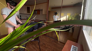 Preview 3 of Porn Movie In Daw - Scoout007 - Bican fucking on the kitchen counter!