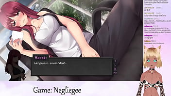 Preview 2 of 15 Year Boys Sax Girl - VTuber LewdNeko Plays Negligee Part 1