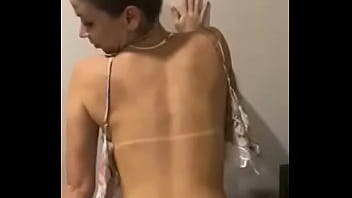 Preview 2 of Chest Black Ride Pron - skinny hottie showing her big ass