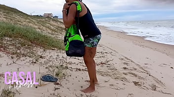 Preview 1 of Kristle From Lousisana - N&atilde_o aguentei de tes&atilde_o,  e dei para ele gostoso na praia