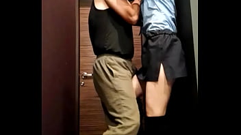 Preview 1 of Wasrome - ballbusting Japanese teen girl VS Korean older man PART 1