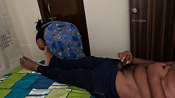 Preview 2 of Gay Scqt - Tamil maid jerking owner dick secretly while working