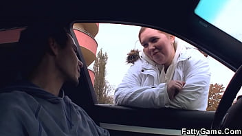 Preview 1 of Massage Curve And Sex - Big belly white plumper picks up stranger for play